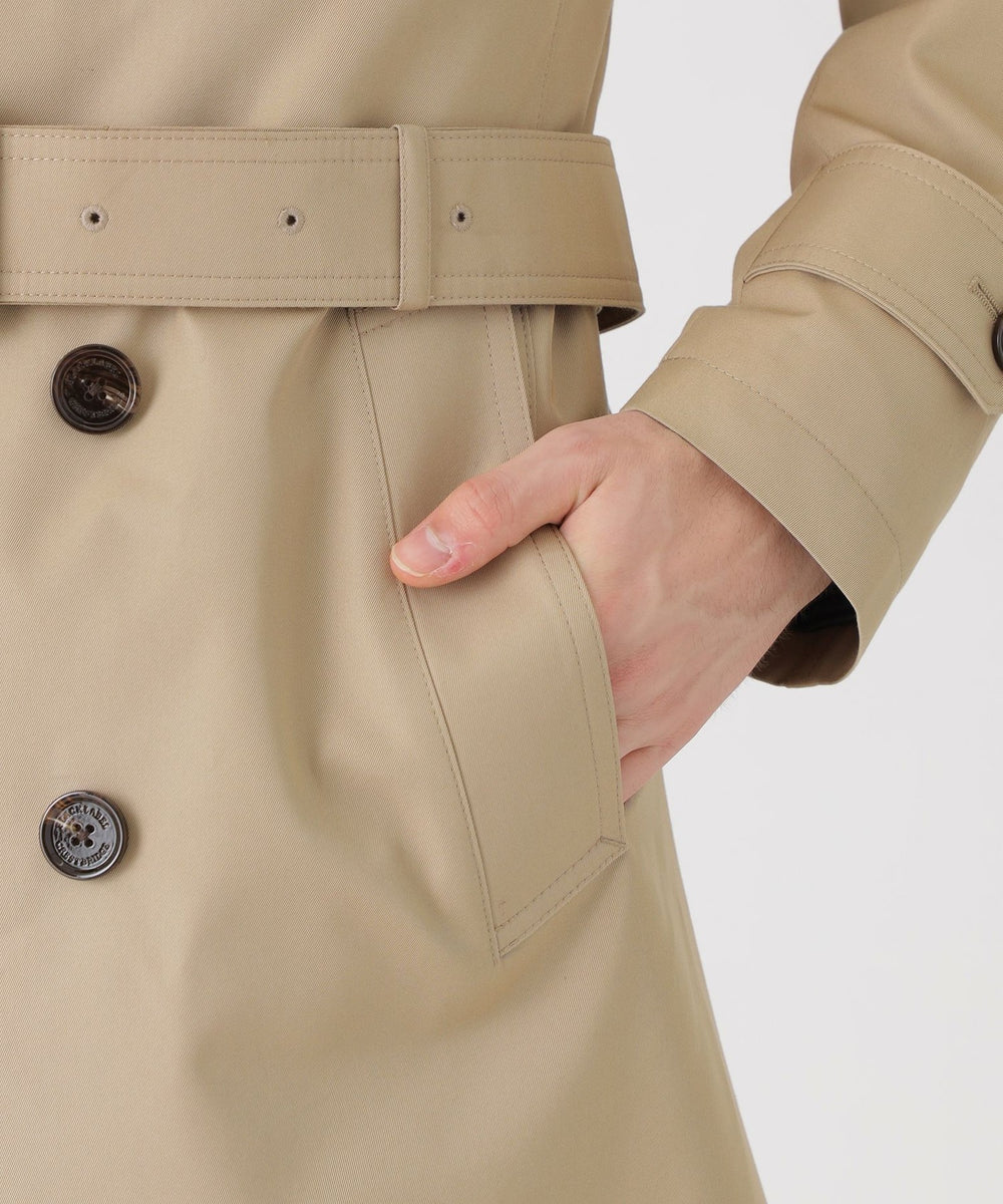 一部店舗限定】ギャバジンダブルトレンチコート（コート）｜BLACK