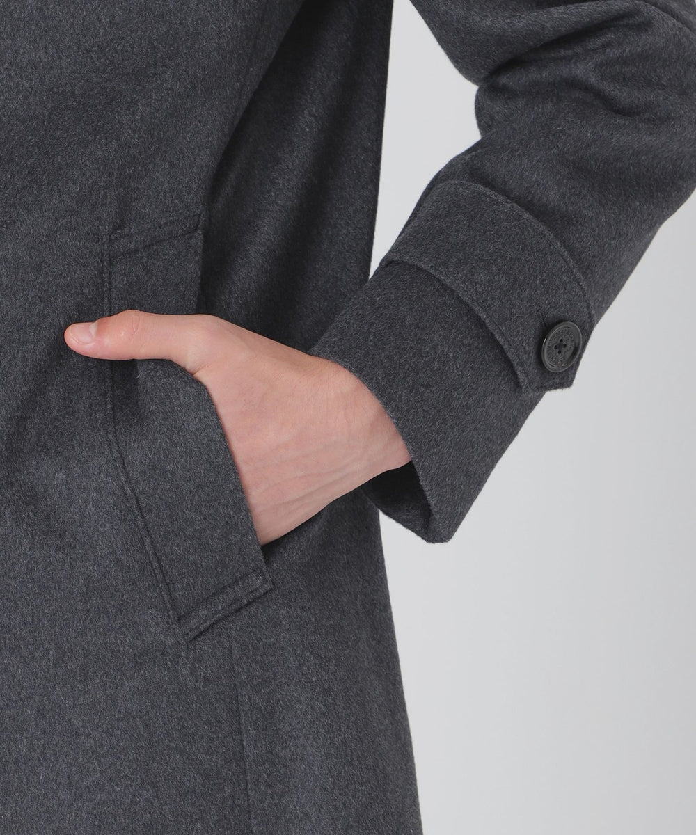 一部店舗限定】ウールビーバーステンカラーコート（コート）｜BLACK