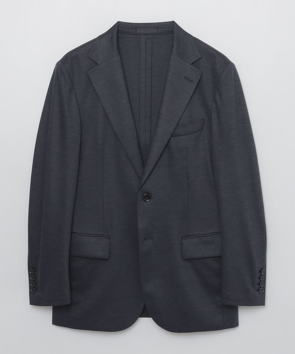 【美品】L ブラックレーベル アンコンジャケット クレストブリッジ メランジ 一部店舗限定】MIYUKI TOPジャージーソリッドジャケット（ジャケット