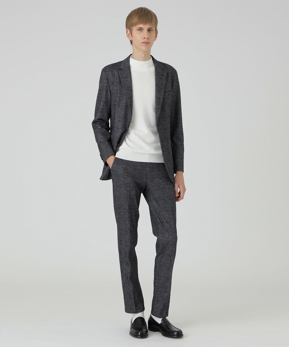 BLACK LABEL CRESTBRIDGE ナイロンジャケット チェックM グレンチェックウールジャージージャケット（ジャケット