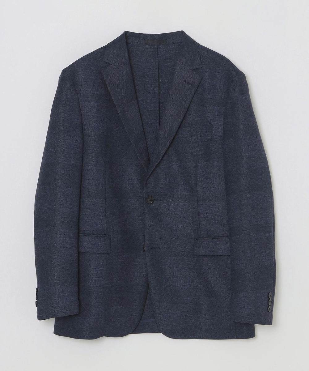 予約販売】シャドーチェックカラミジャケット（ジャケット）｜BLACK