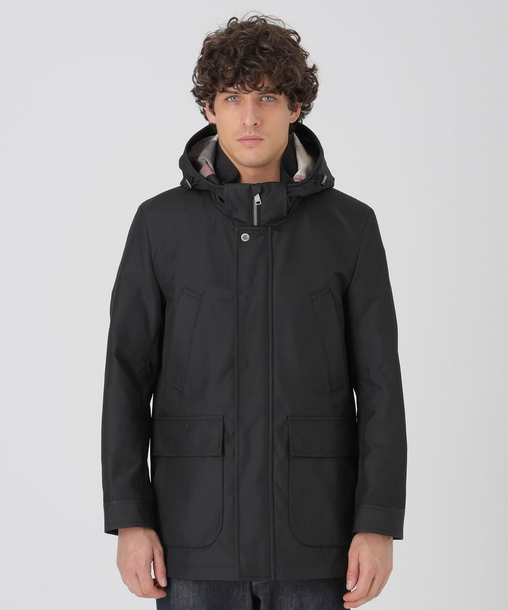 シャドーチェックメモリーホースライディングパーカー（ブルゾン