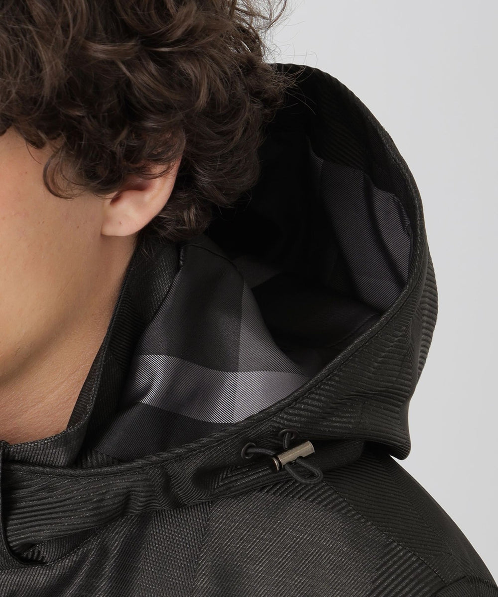 シャドーチェックカルゼパーカー（ブルゾン）｜BLACK LABEL