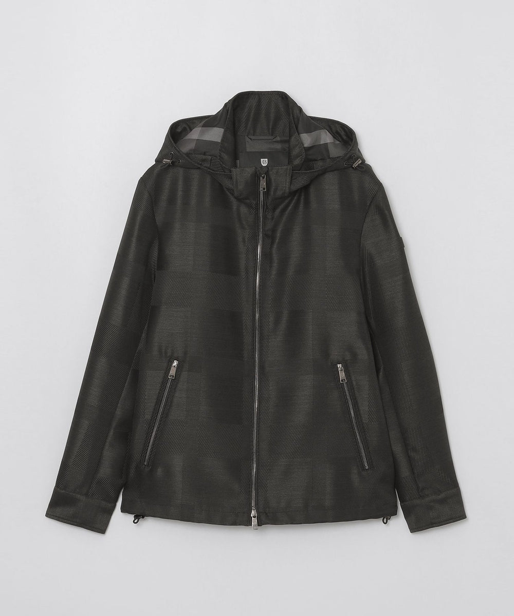 シャドーチェックカルゼパーカー（ブルゾン）｜BLACK LABEL