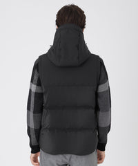 ファブリックコンビダウンベスト（ブルゾン）｜BLACK LABEL