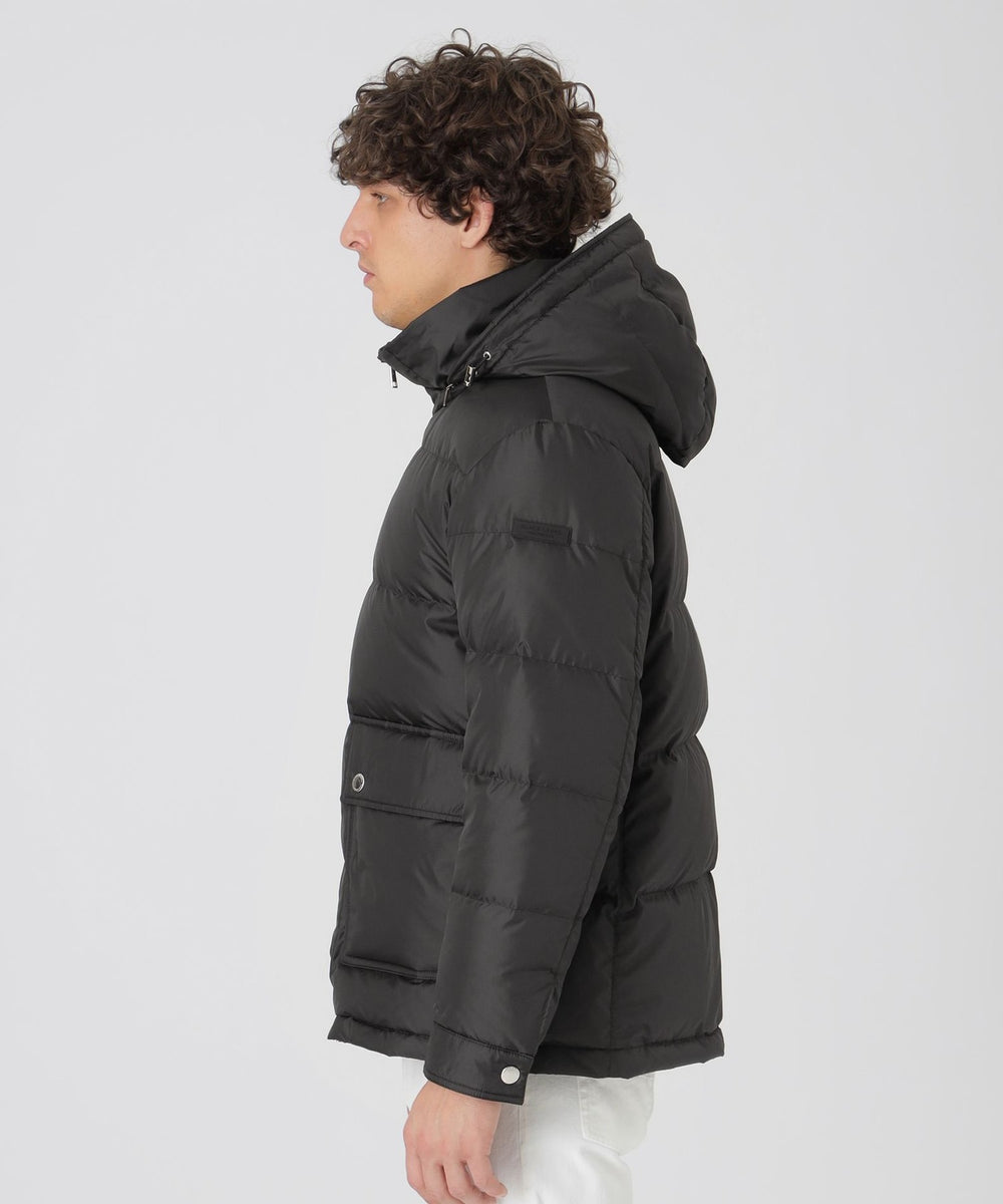 クレストブリッジチェックコンビショートダウン（ブルゾン）｜BLACK