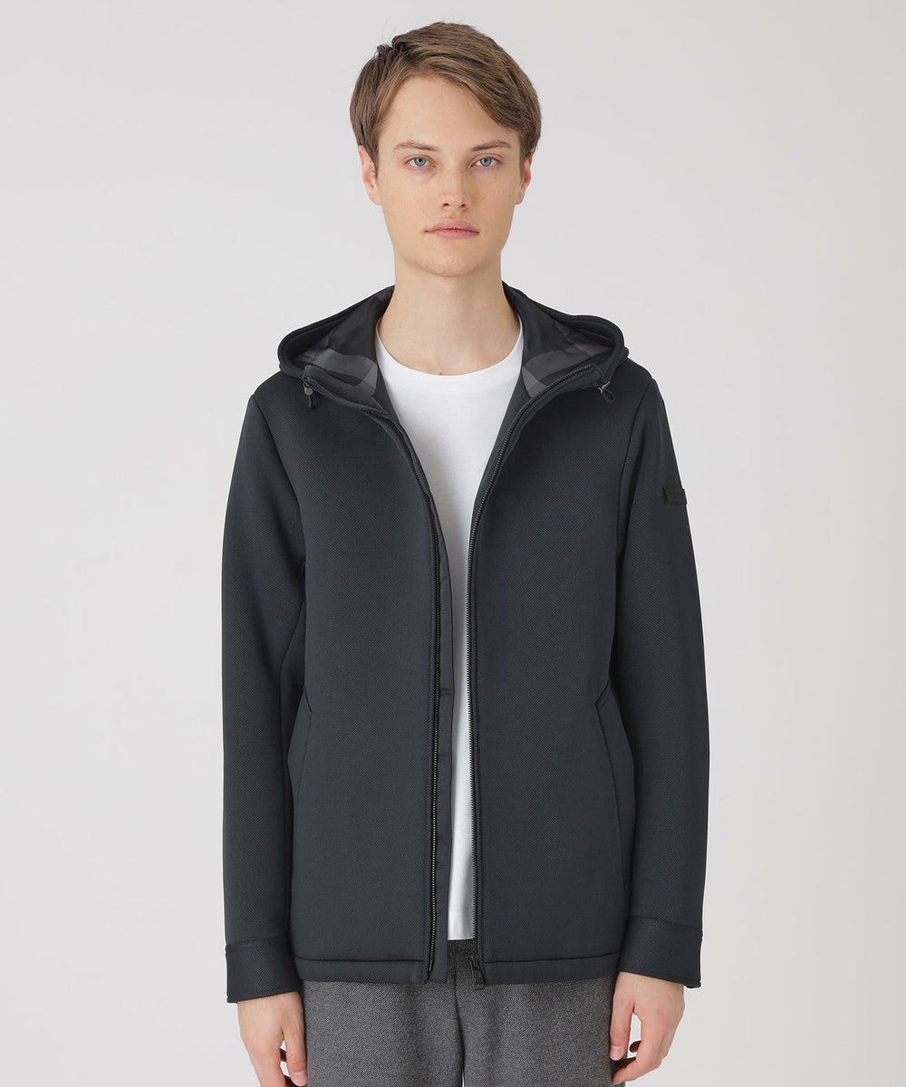 一部店舗限定】オックスダンボールニットパーカー（ブルゾン）｜BLACK