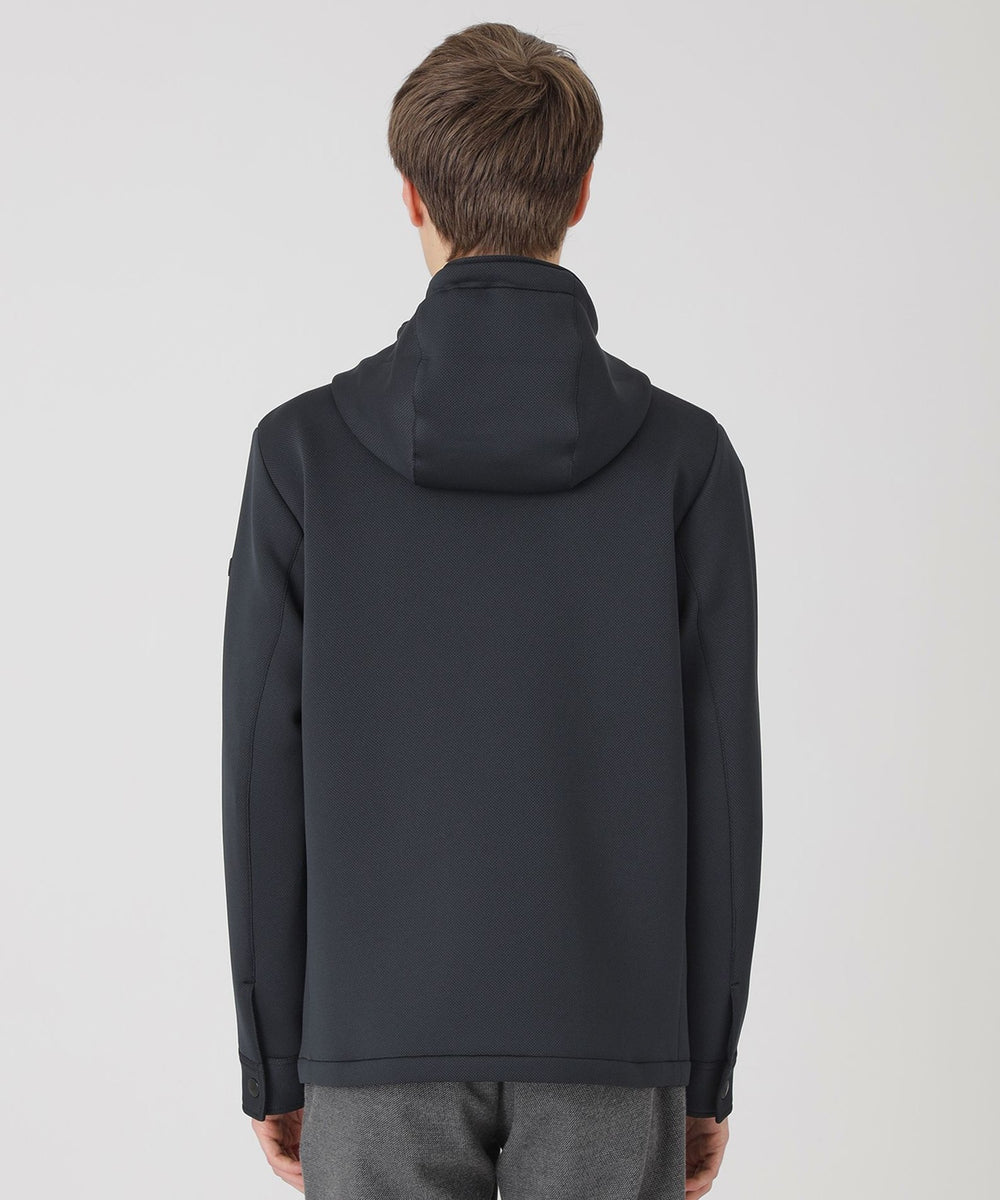 一部店舗限定】オックスダンボールニットパーカー（ブルゾン）｜BLACK