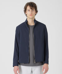 一部店舗限定】シアサッカースタンドネックブルゾン（ブルゾン