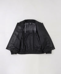 WEB限定】シンセティックレザーフライトジャケット（ブルゾン）｜BLACK