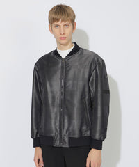 WEB限定】シャドーチェックパデッドMA-1（ブルゾン）｜BLACK LABEL