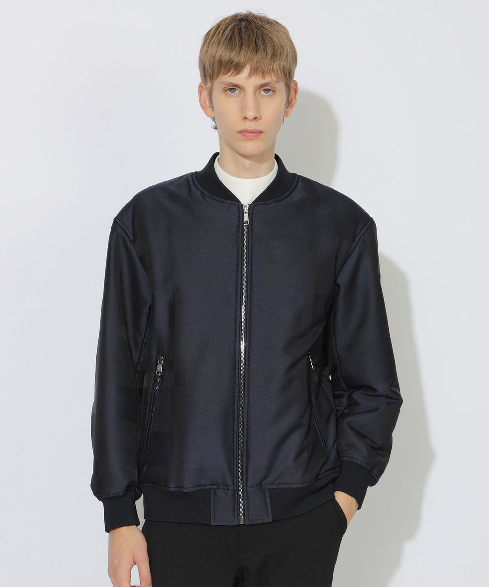 WEB限定】シャドーチェックパデッドMA-1（ブルゾン）｜BLACK LABEL