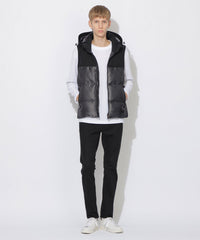 WEB限定】シャドーチェックダウンベスト（ブルゾン）｜BLACK LABEL