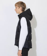 WEB限定】シャドーチェックダウンベスト（ブルゾン）｜BLACK LABEL