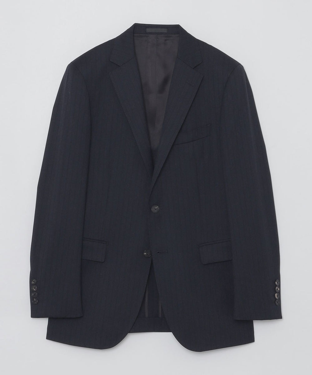 【美品】バーバリーブラックレーベル スーツ L シャドーストライプ ネイビー Yahoo!オークション -「バーバリー ブラックレーベル シャドー