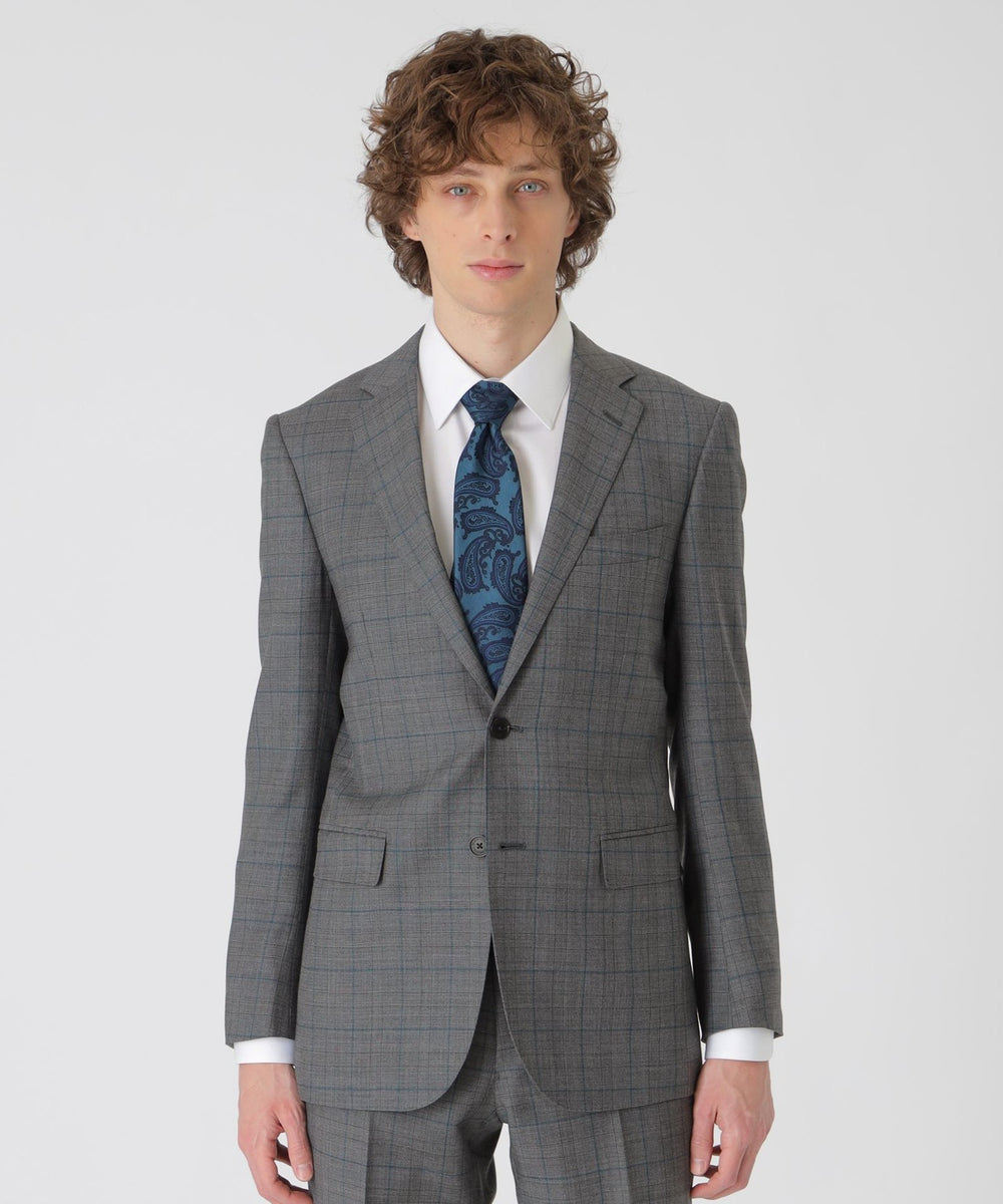 BLACKLABEL CRESTBRIDGE スーツ上下 チェック柄　グレー M BLACKLABEL CRESTBRIDGE スーツ上下 チェック柄 グレー M BLACKLABEL