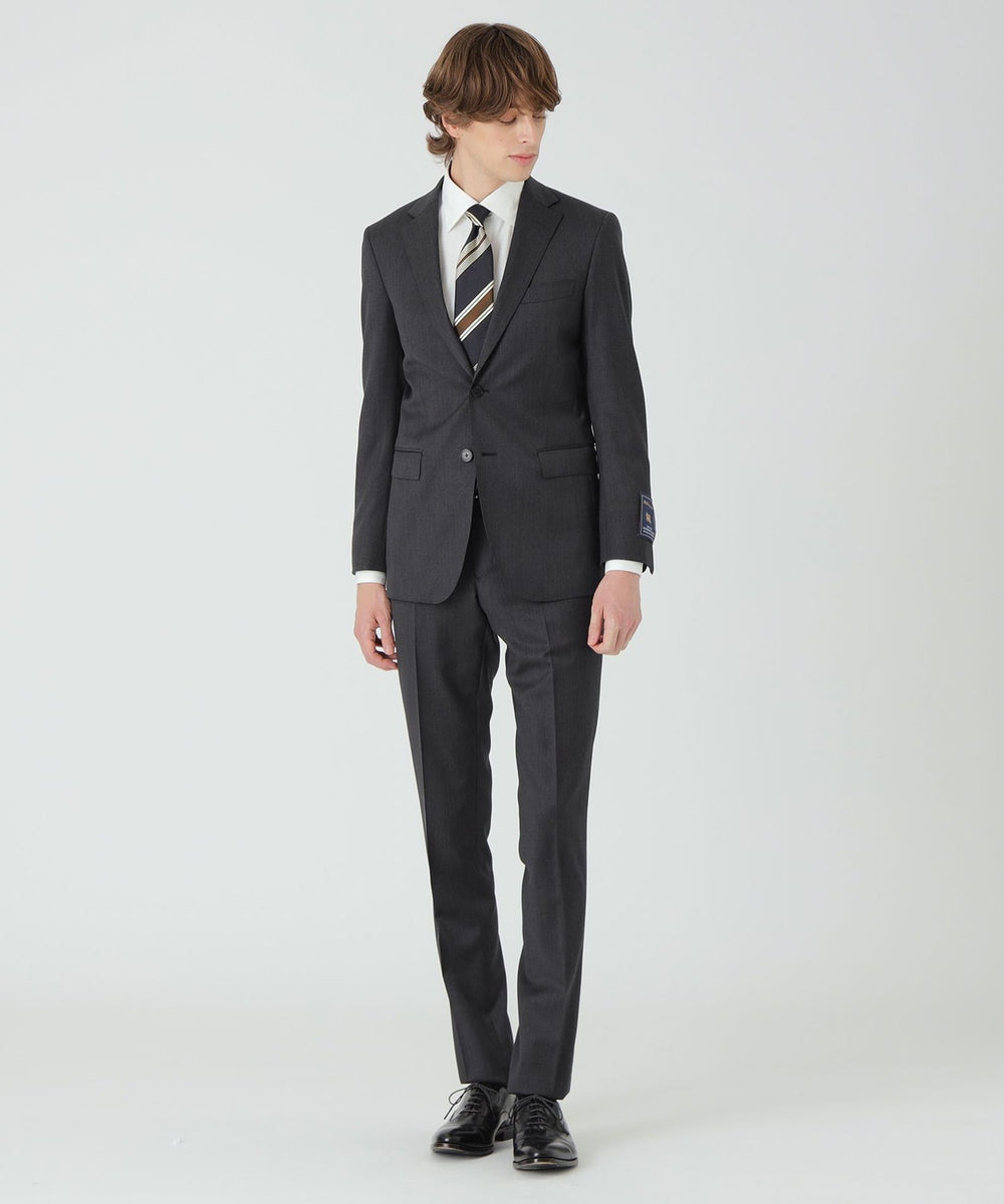 MARTINSONSダークグレーソリッド（スーツ）｜BLACK LABEL CRESTBRIDGE