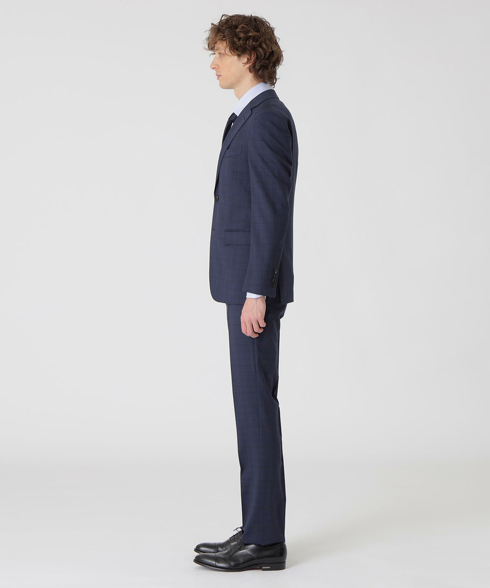 一部店舗限定】ブルーアクセントカラーペンチェックスーツ（スーツ