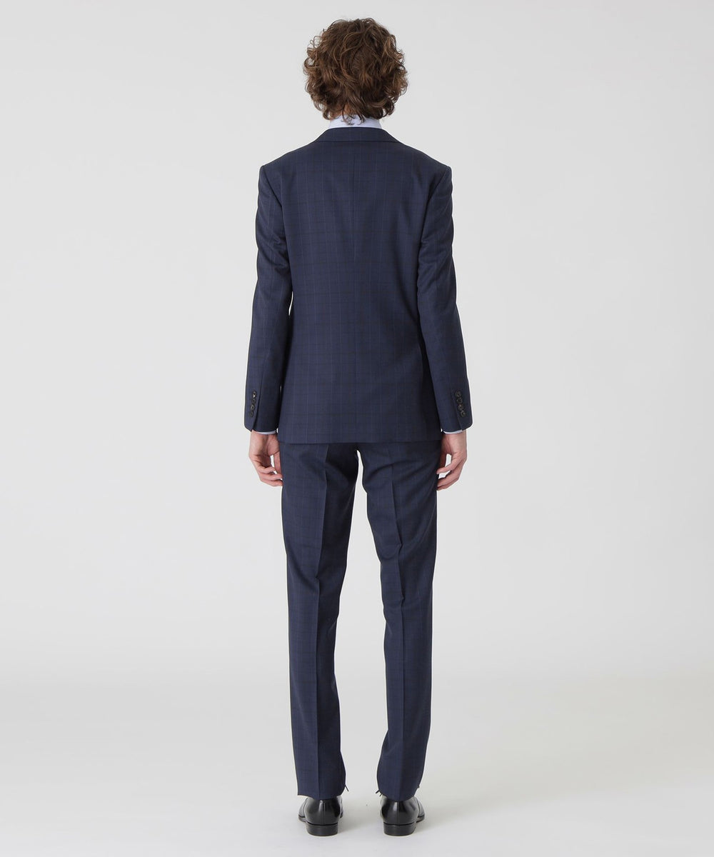 一部店舗限定】ブルーアクセントカラーペンチェックスーツ（スーツ