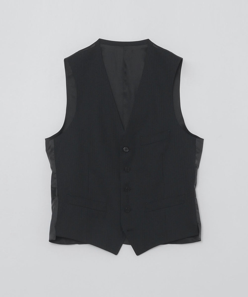 最終値下げ❗️BLACK LABEL 3ピーススーツ 【38R】 M104｜BURBERRY BLACK LABEL 3Bブラックピンストライプスーツ(38R)