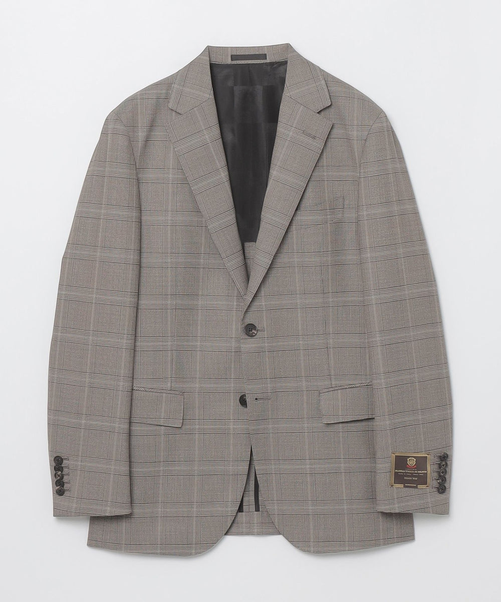 一部店舗限定】TALLIA DI DELFINO ライトブラウンチェックスーツ 