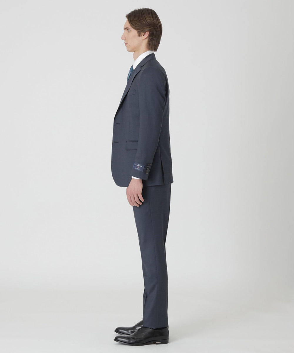一部店舗限定】Zegna TRAVELLER ネイビーピンヘッドスリーピーススーツ