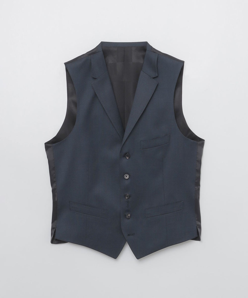 一部店舗限定】Zegna TRAVELLER ネイビーピンヘッドスリーピーススーツ