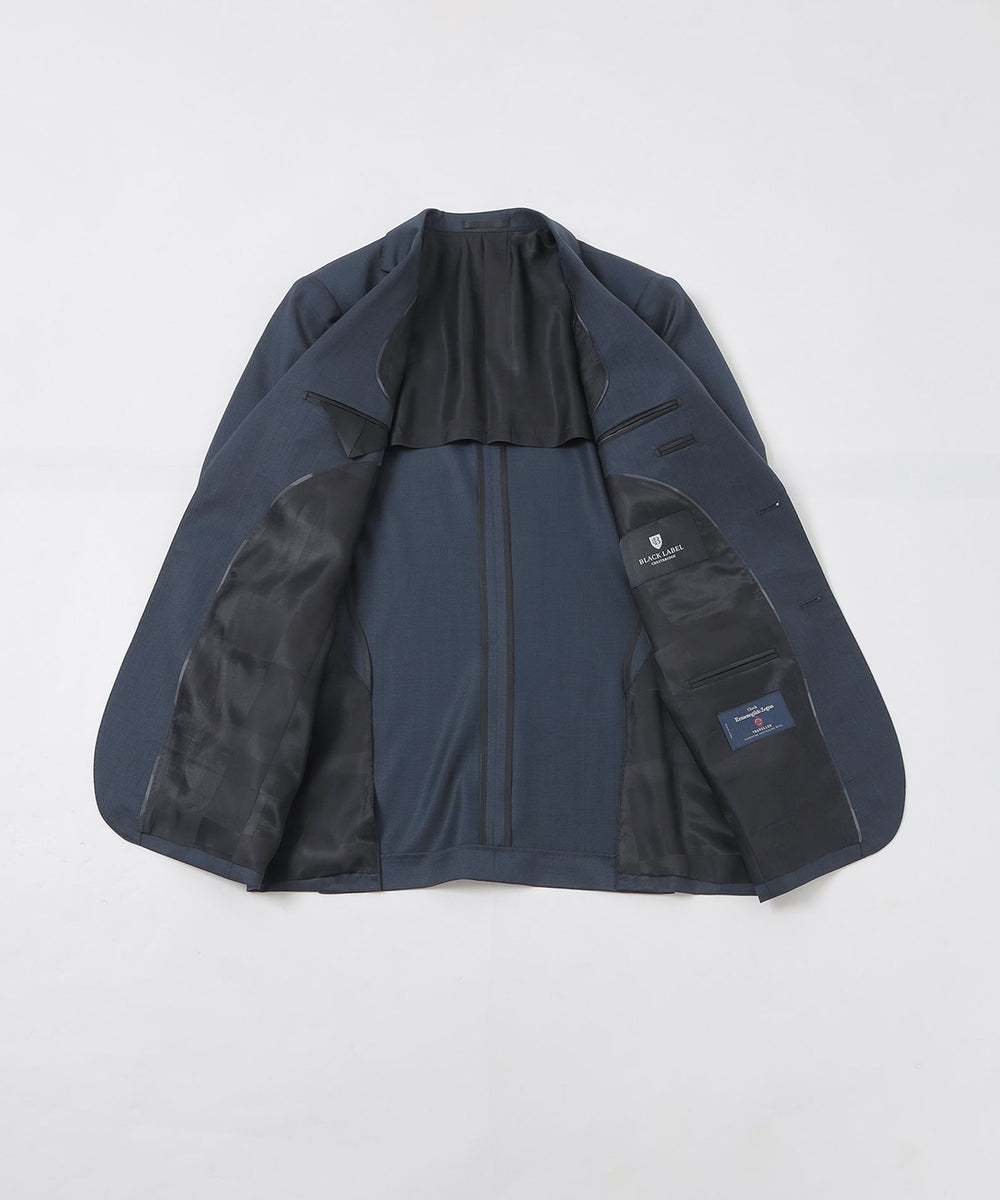 一部店舗限定】Zegna TRAVELLER ネイビーピンヘッドスリーピーススーツ