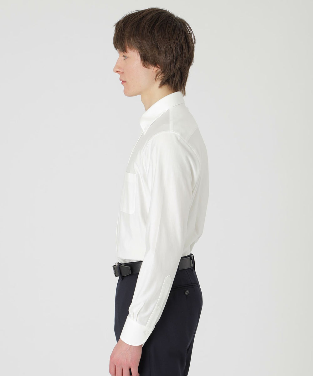 MIYUKIジャージヘリンボーンボタンダウンシャツ（ドレスシャツ  