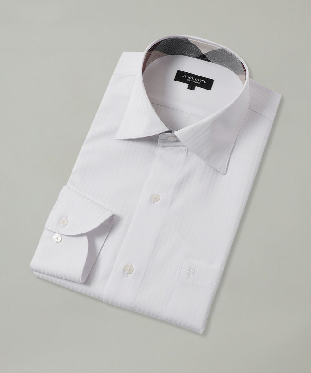 一部店舗限定】テクニカルシャドーストライプセミワイドカラーシャツ