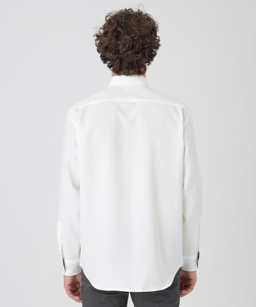 新品 ブラックレーベル・クレストブリッジ　ボタンダウン長袖シャツ/M/ホワイト MIYUKIジャージヘリンボーンボタンダウンシャツ | ブラック