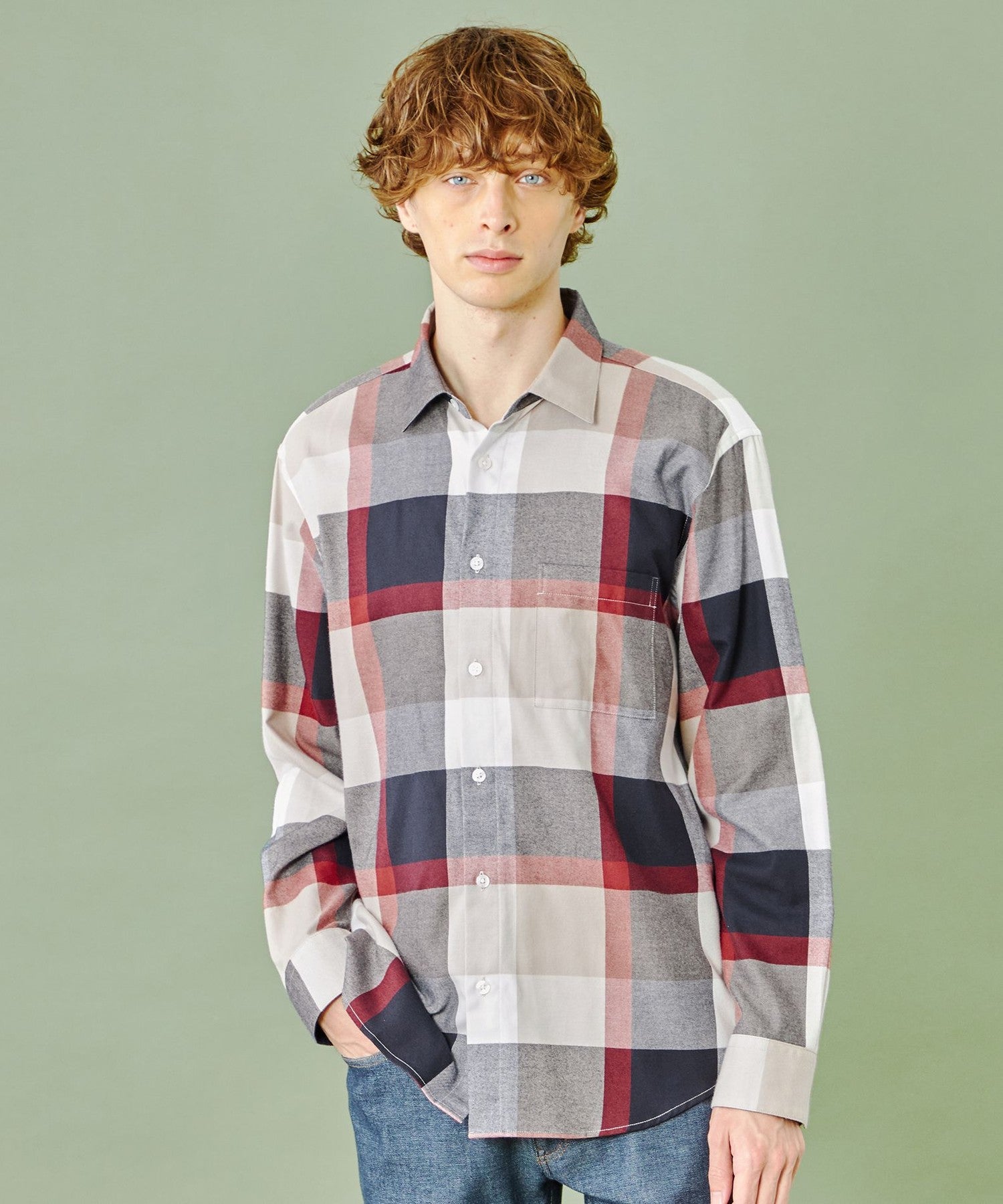 フランネルクレストブリッジチェックシャツ