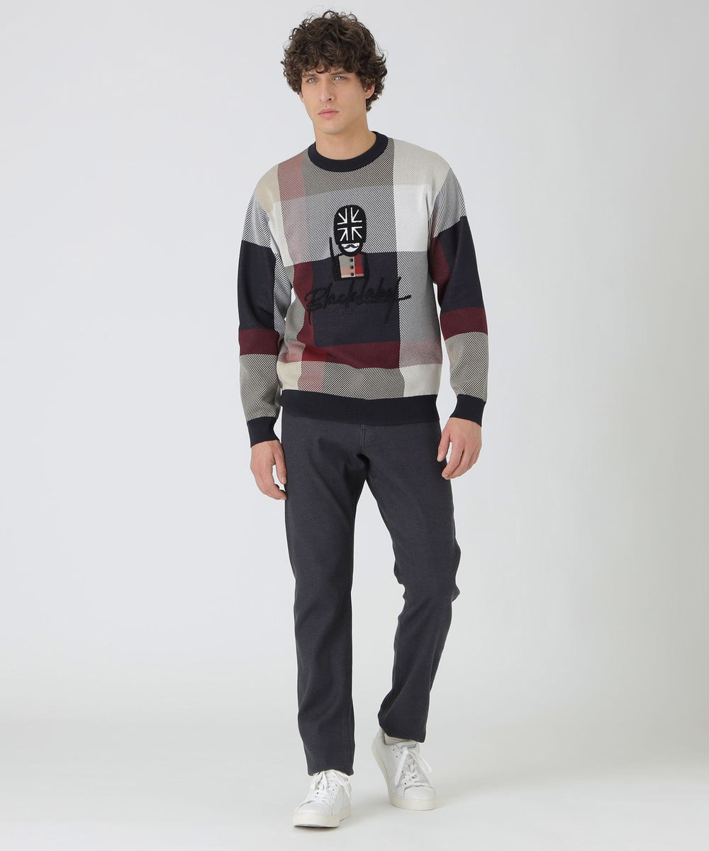 【新品タグ付】ブラックレーベル クレストブリッジ ハブラシガーズマン スウェット BLUE LABEL / BLACK LABEL CRESTBRIDGE｜【一部店舗限定】ハブラシ