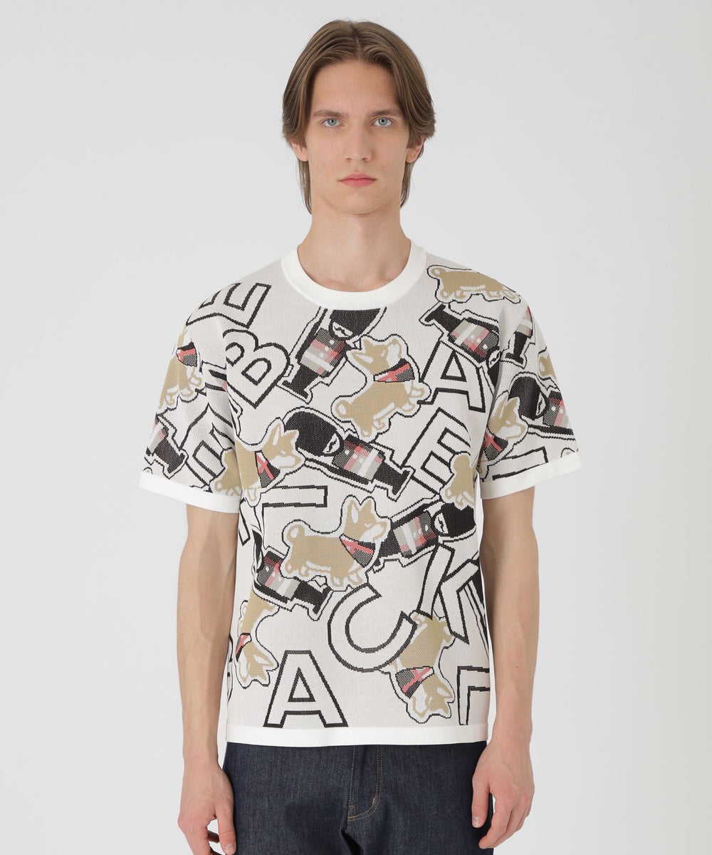 ガーズマン&コーギーニットTシャツ（ニットウェア）｜BLACK LABEL