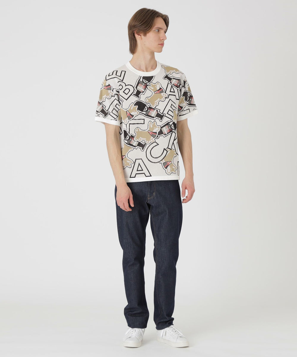 ガーズマン&コーギーニットTシャツ（ニットウェア）｜BLACK LABEL