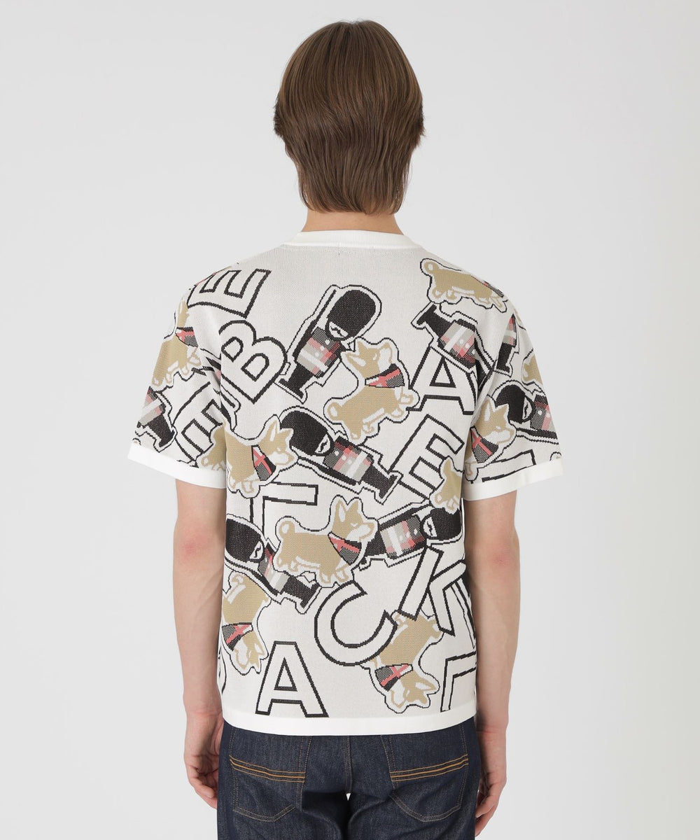 ガーズマン&コーギーニットTシャツ（ニットウェア）｜BLACK LABEL