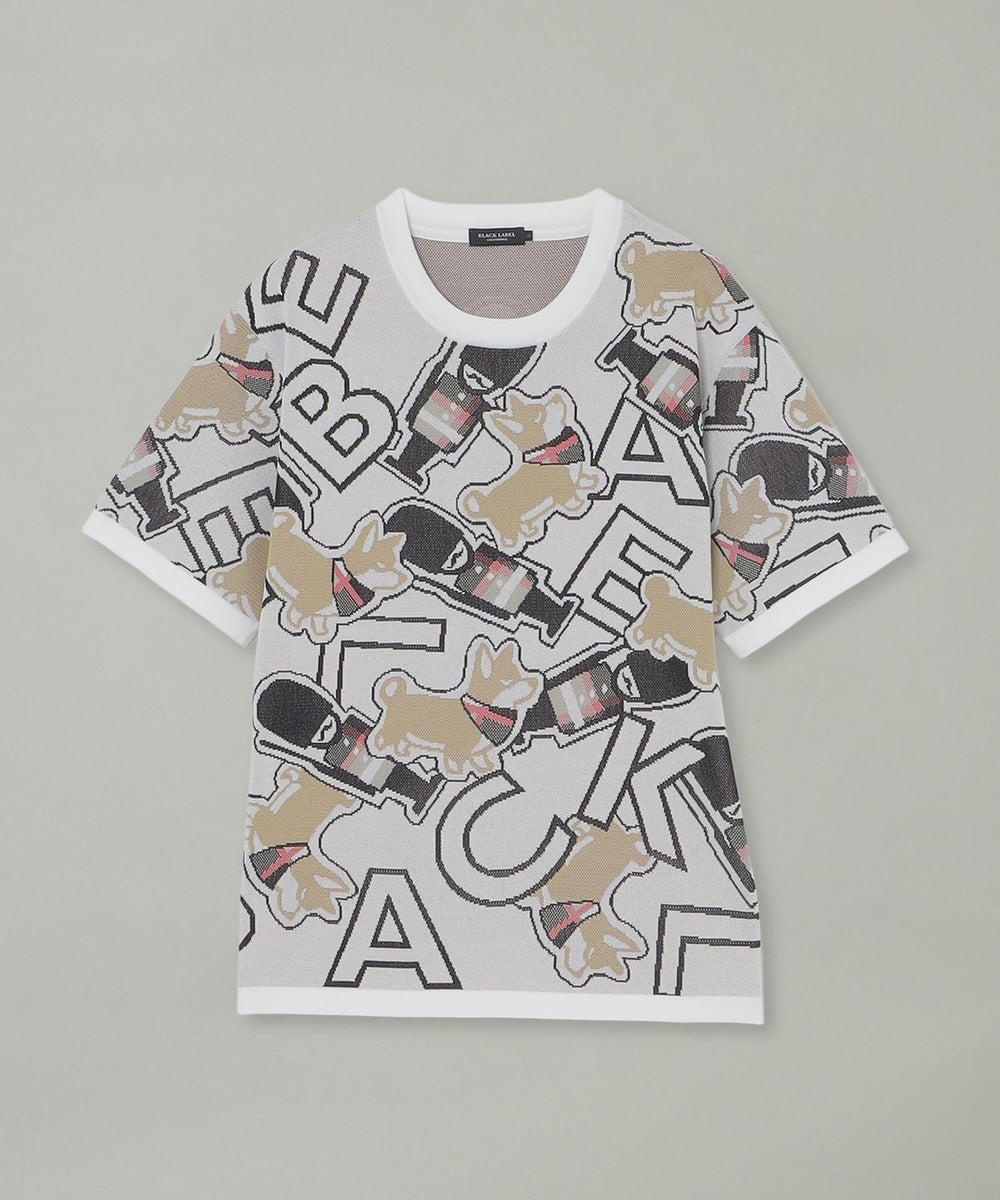 ガーズマン&コーギーニットTシャツ（ニットウェア）｜BLACK LABEL