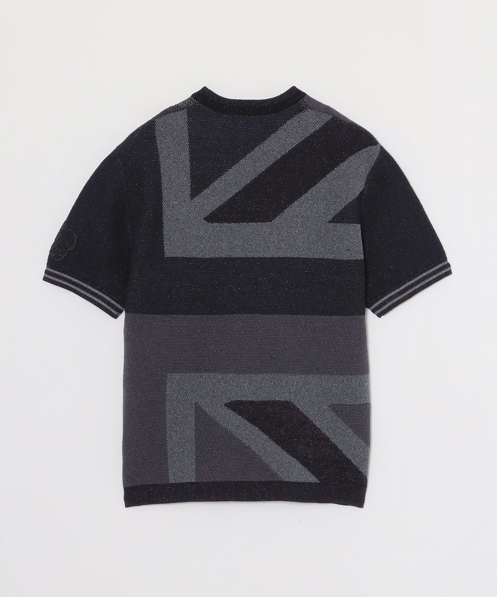 familiar デザインTシャツ ブラック/チェック　完売 予約販売】【10th ANNIVERSARY】ツィーディーブラックチェックニットT