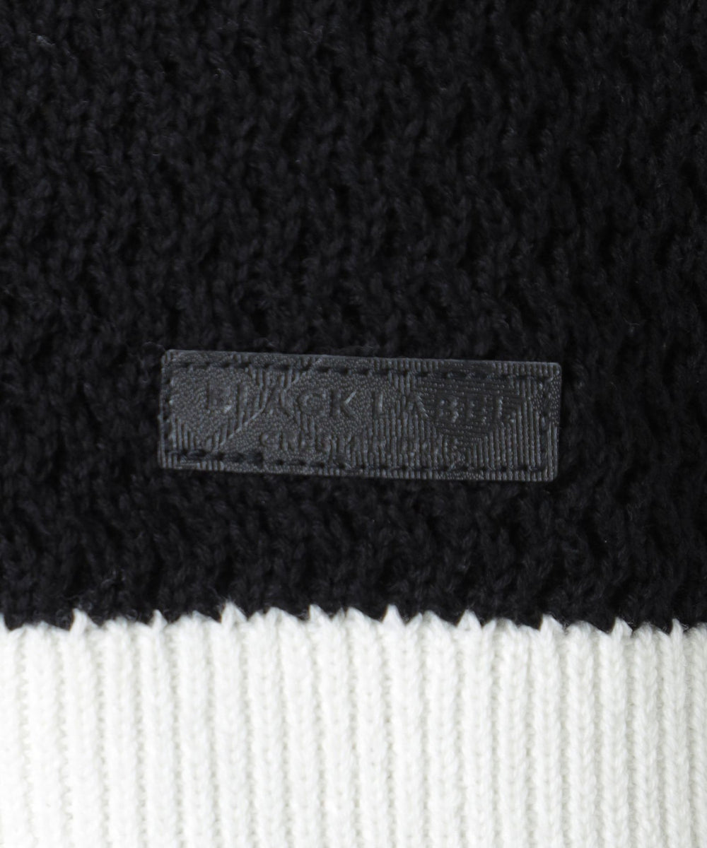 一部店舗限定】パネルテクスチャークレストブリッジチェックニット