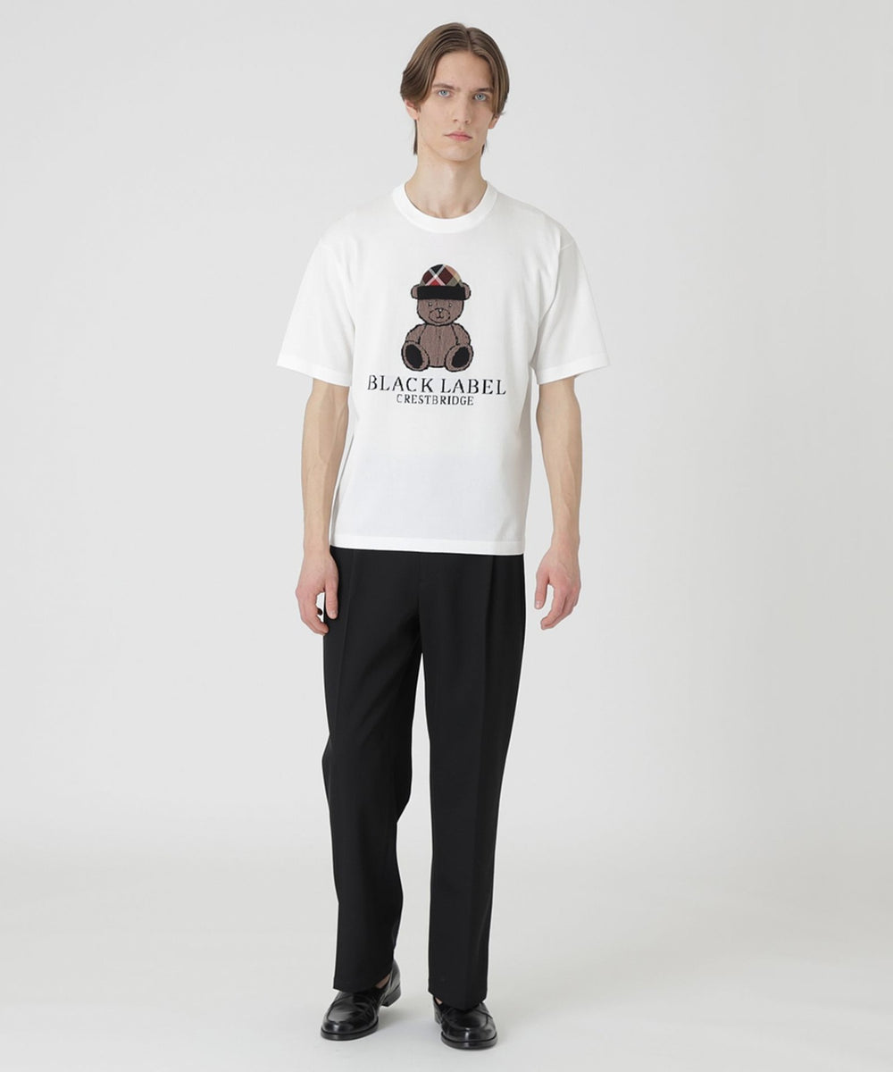 一部店舗限定】チェックキャップベアーニットTシャツ（ニットウェア