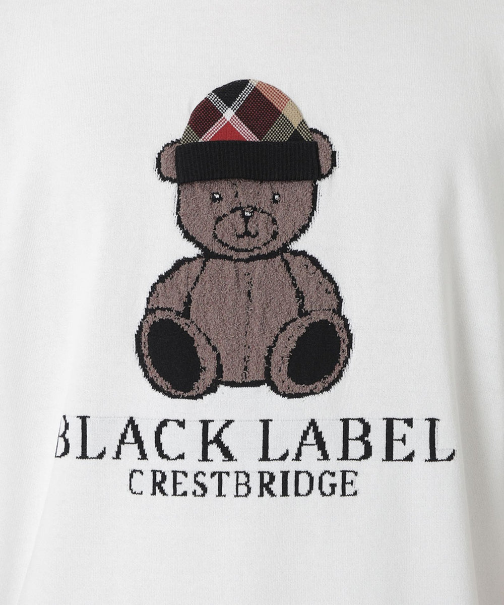 一部店舗限定】チェックキャップベアーニットTシャツ（ニットウェア