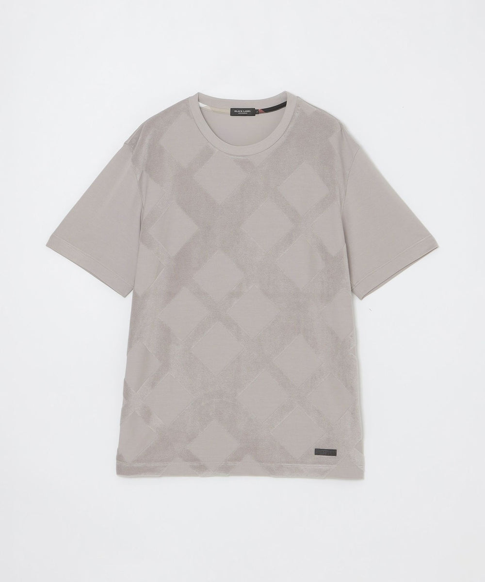 パイルシャドーチェックTシャツ（カットソー）｜BLACK LABEL
