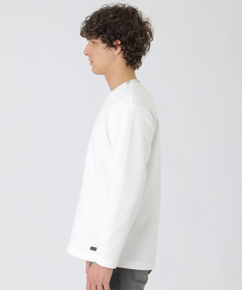 パーシャルチェックニットソー（カットソー）｜BLACK LABEL