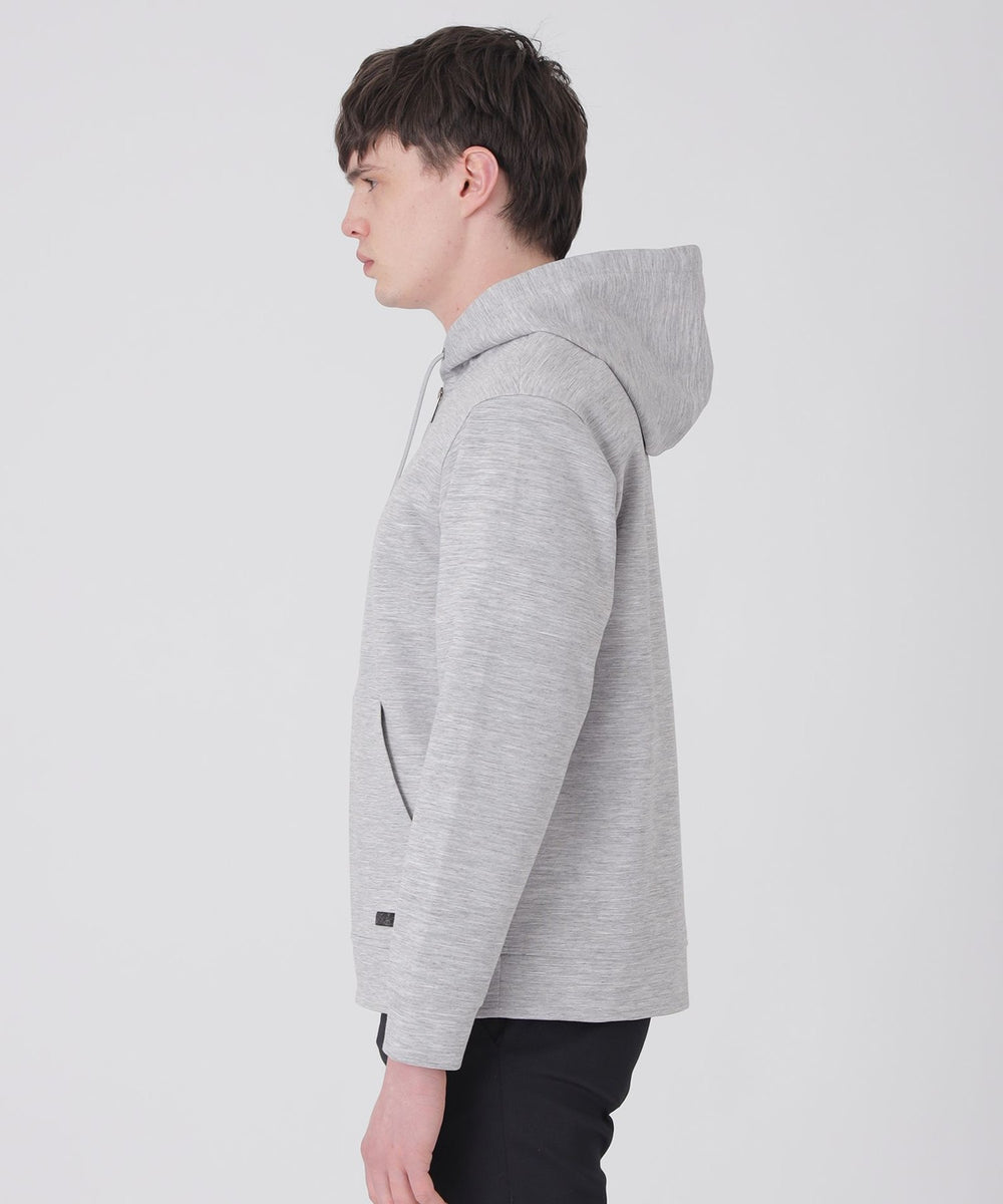 メランジラミーバックチェックパーカー（カットソー）｜BLACK LABEL