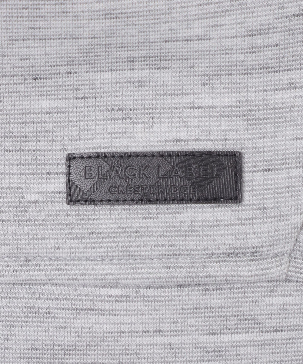 メランジラミーバックチェックパーカー(カットソー)|BLACK LABEL メランジラミーバックチェックパーカー(カットソー)|BLACK LABEL