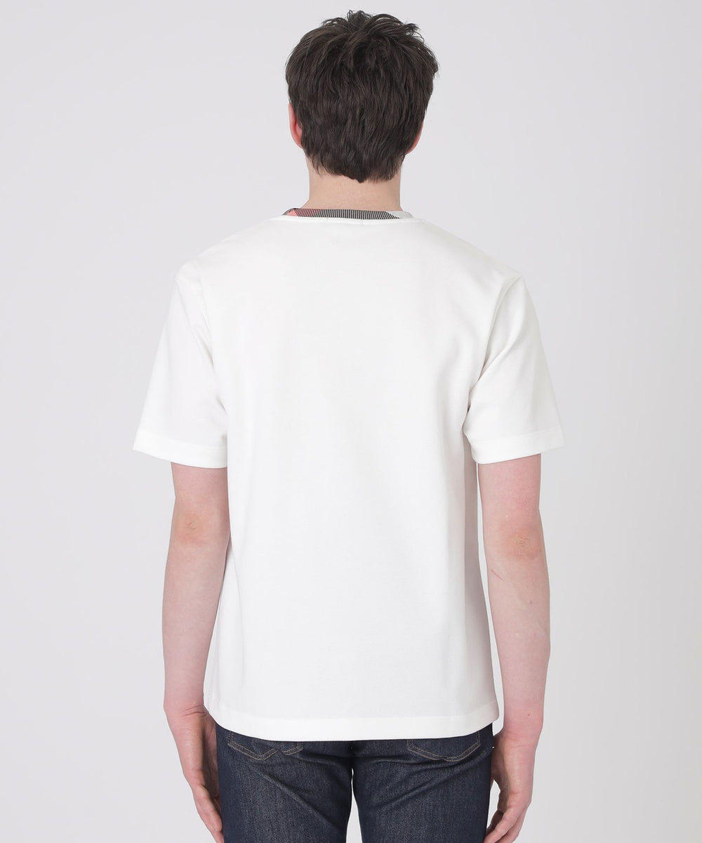 チェックカラーコンフィTシャツ（カットソー）｜BLACK LABEL