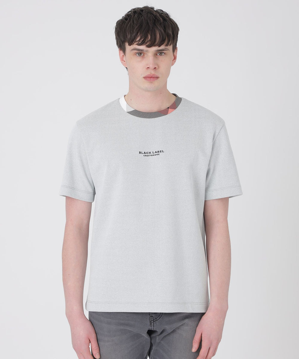 チェックカラーコンフィTシャツ（カットソー）｜BLACK LABEL