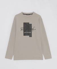 シャドーチェックロゴグラフィックカットソー(カットソー)|BLACK