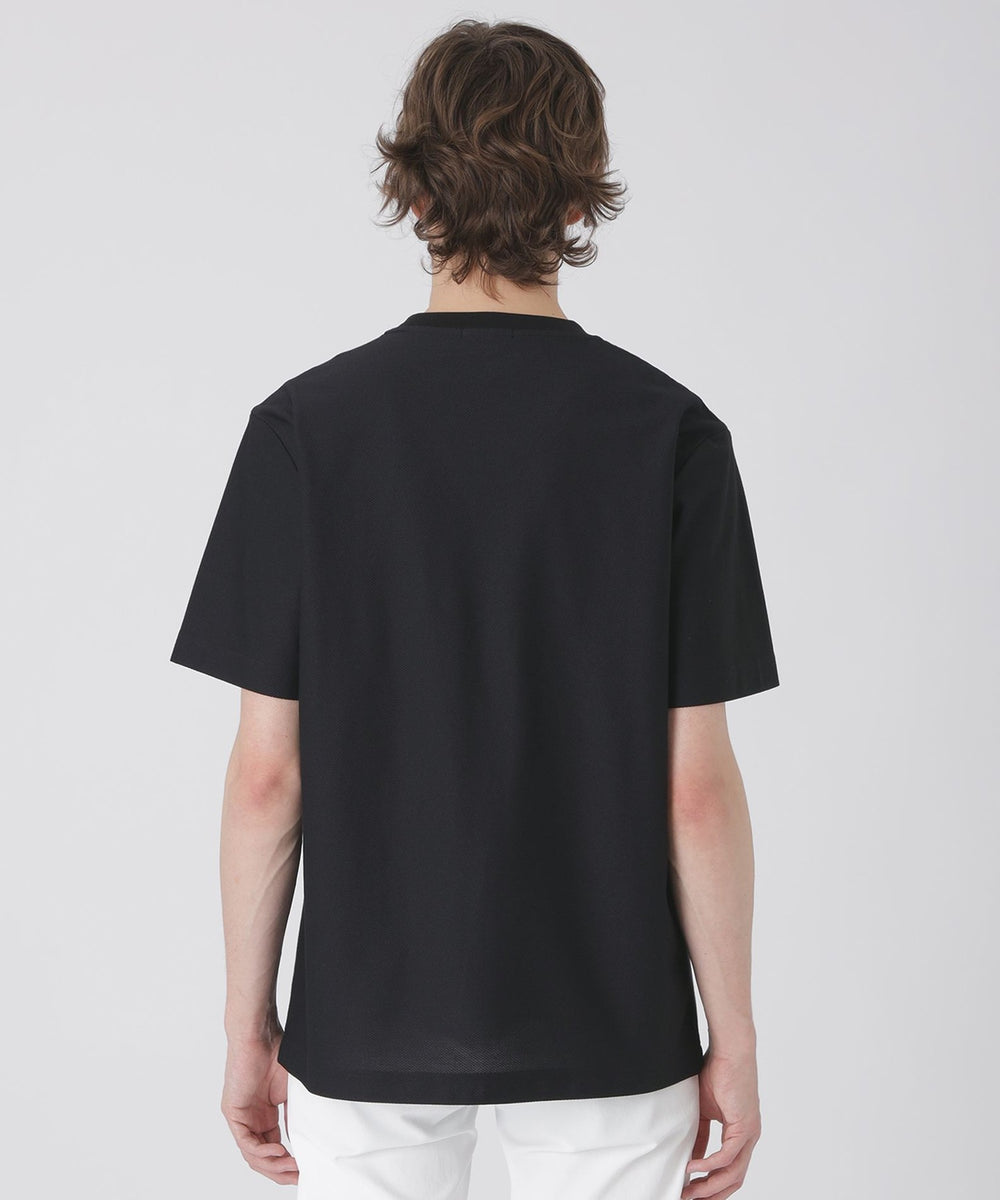 カラミチェックポケットTシャツ（カットソー）｜BLACK LABEL