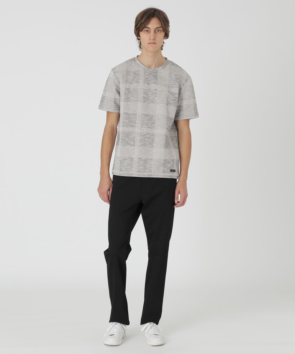 メランジシャドーチェックTシャツ（カットソー）｜BLACK LABEL 